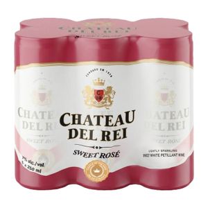Chateau Del Rei Semi Sweet Rose (6 x 250 ml)